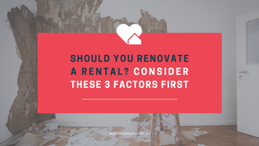 Should you renovate a rental