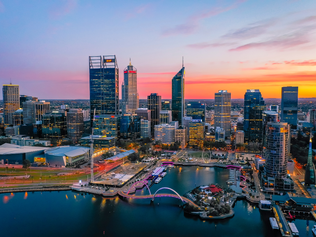 Perth, Western Australia CBD skyline