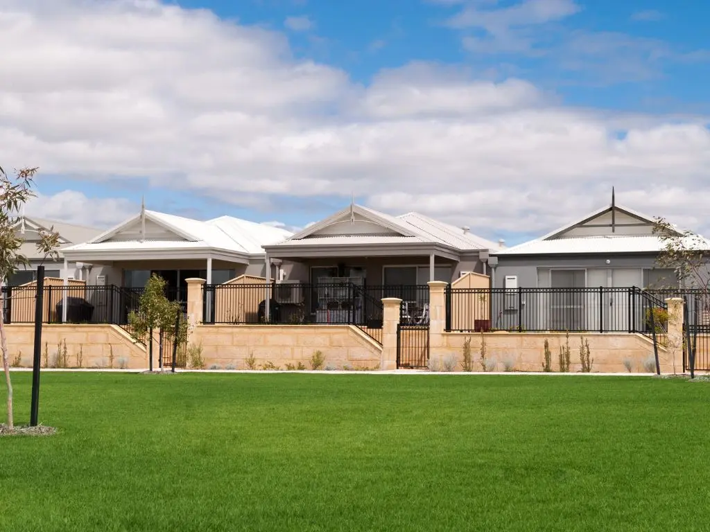 A typical new suburban block in Perth, Western Australia